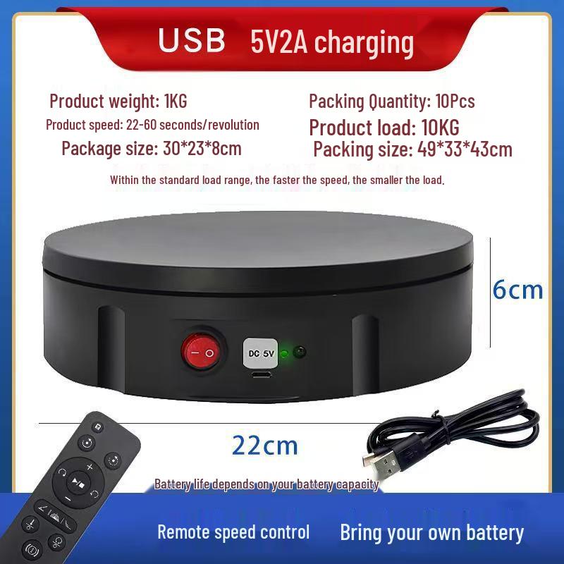 Remote Control Rotating Display Stand for Photography and Live Streaming