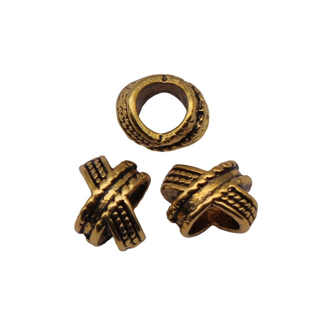 Tribal Pattern Tube Beads Charms Braided Spacer Beading For Jewelry Materials