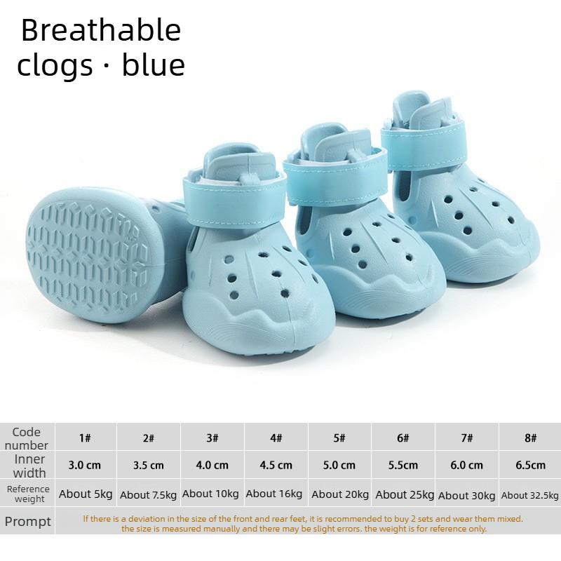 Reflective EVA Dog Booties Non Slip Waterproof Outdoor Boots for Hot Pavement Protection Pet Shoes with Anti Slip Sole Dog Shoes