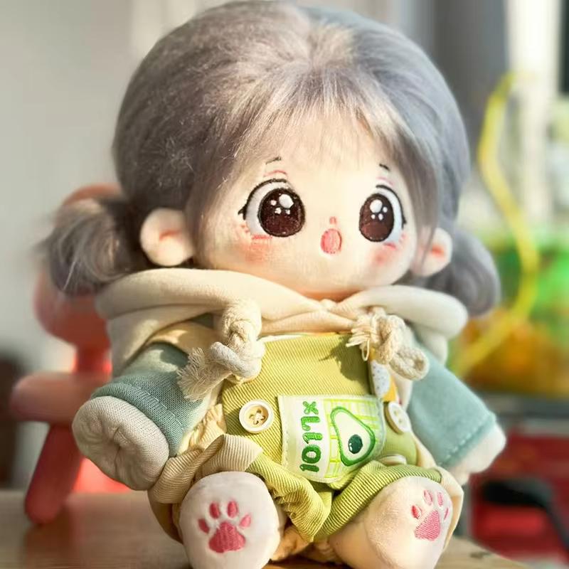 Peluches Poupées Jouets Cadeau Visage Mignon Idole Personnages de Jeux Poupée Corps en Coton Nu Vêtements Interchangeables Anime Nouvelle Idole