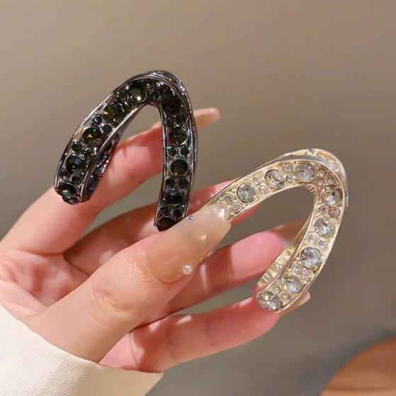 High ponytail fixed artifact grab clip female back head half tie hair headgear hairpin v-clip hairpin matte