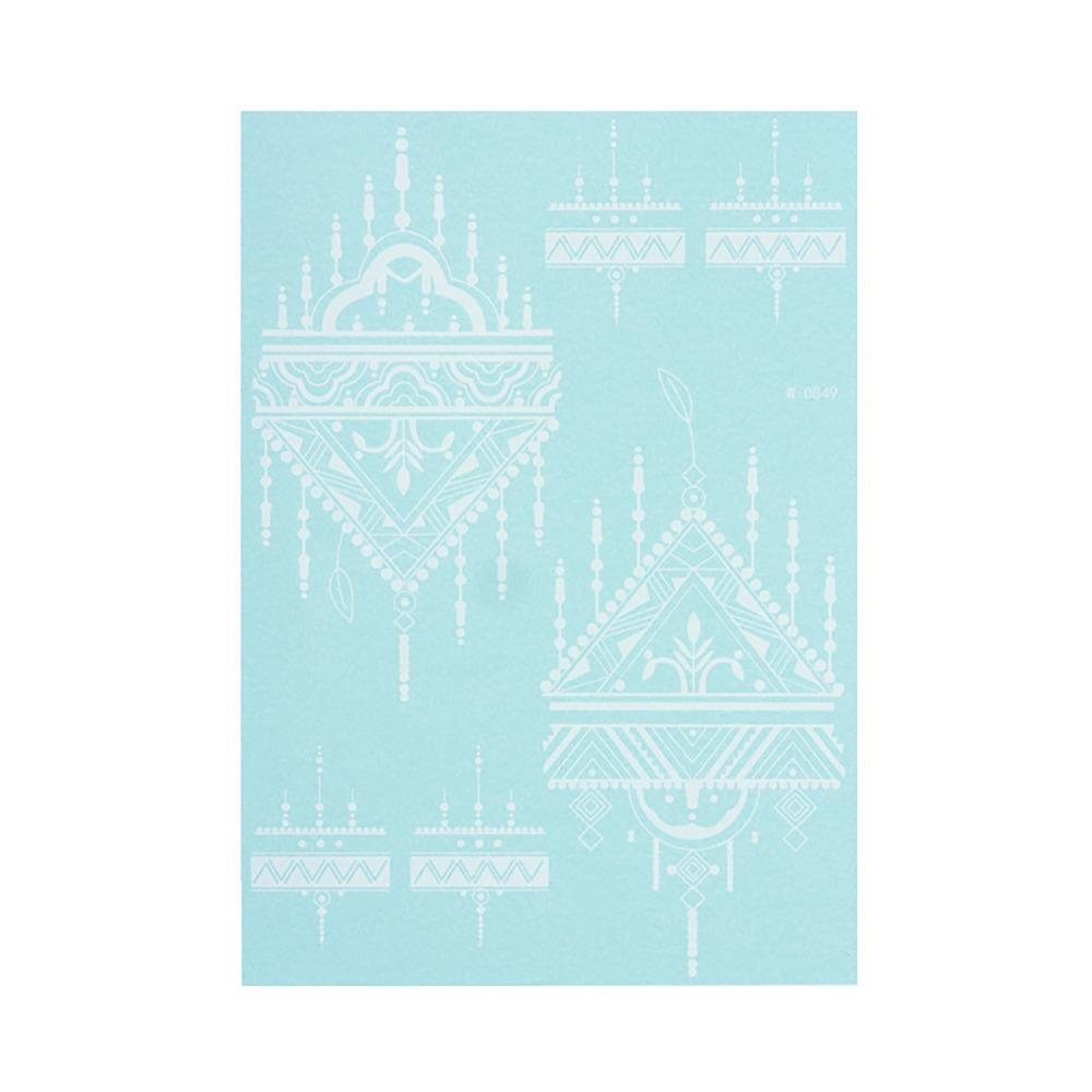 Falsches Henna Temporäres Tattoo Wasserübertragungs-Abziehbilder Körperkunst-Aufkleber Finger Hand Beine Arm