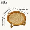 Breathable Wood Cat Bed Sturdy Comfortable Dog Hammock with Support Heavy Duty Round Kitten Sleeping Bed Outdoor Beds