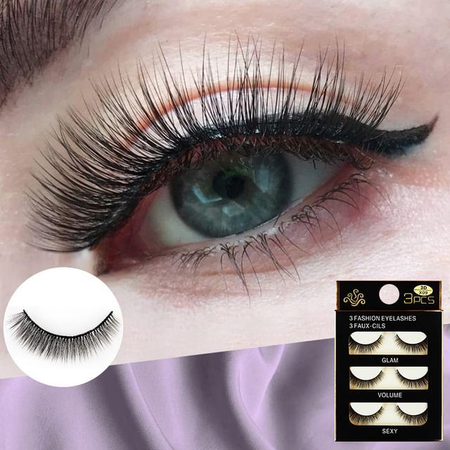 Lashie - Накладные ресницы (3 пары)