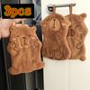 3Pcs Cute Capybara Hand Towels - Soft Microfiber Bath Towels And Kitchen Towels, Suitable For Sensitive Skin, Highly Absorbent And Hypoallergenic