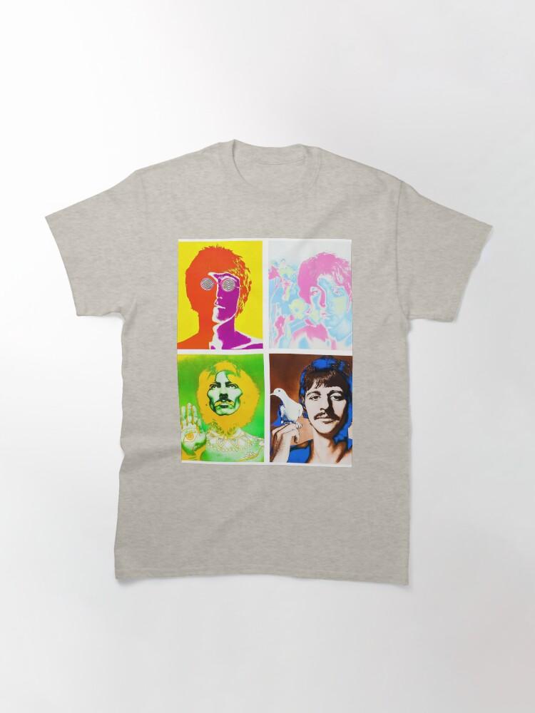 John Lennon Beatles Ringo, Paul, George, John Maglietta Classica