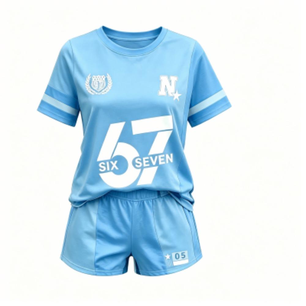 Fashion Leisure Vacation Outdoor Street Kids T-shirt and Shorts 2 Piece Set Summer Home Casual Outfit Boy and Girl's Sports Set