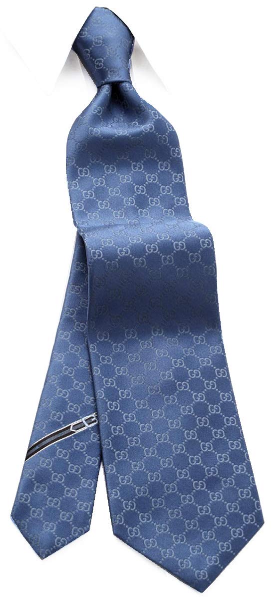Gucci Navy GG Pattern Tie GUJ-827 [Used]
