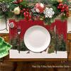 Christmas Snowman & Snowflake Plaid Insulated Placemat - Festive Table Decoration