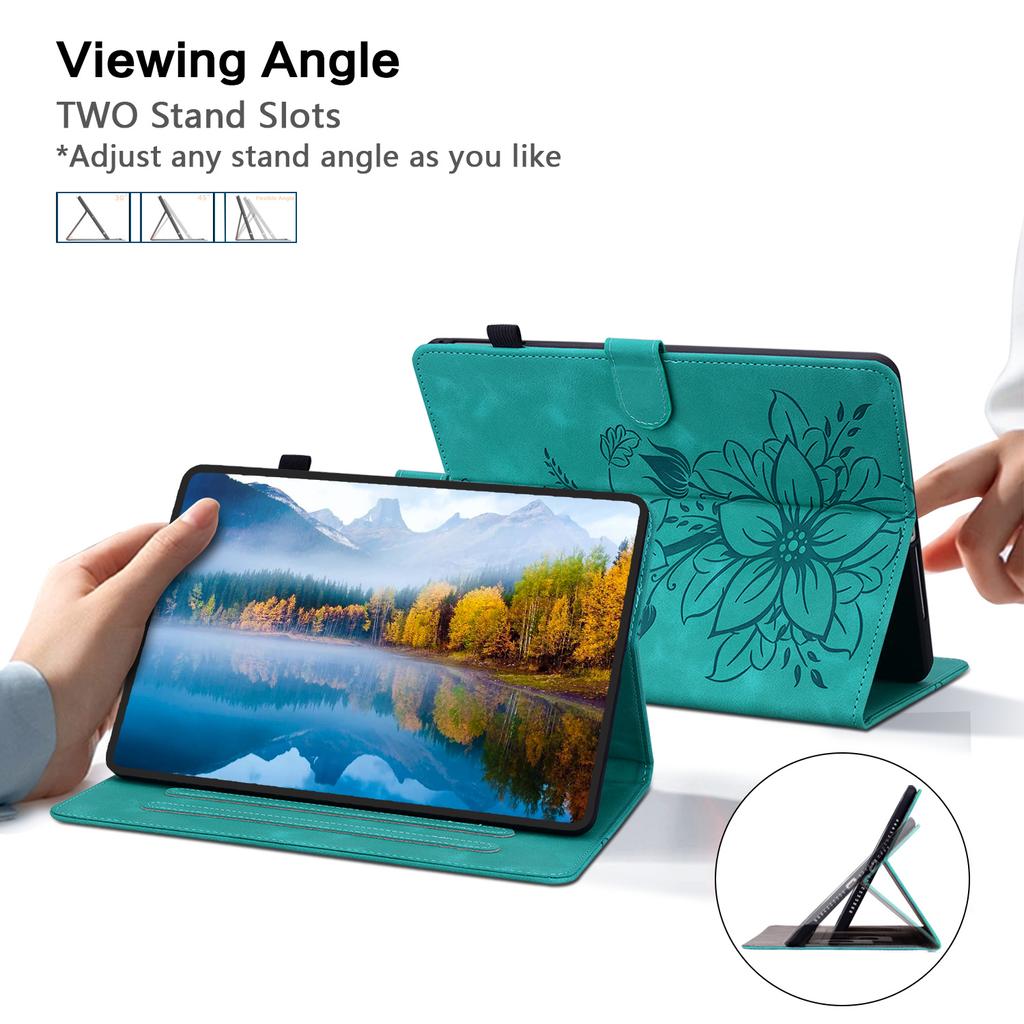 For Apple iPad (2022) (Also known as iPad 10th Gen,iPad (10th generation),iPad 10.9-inch).PU Leather Exquisite Floral Embossed Design Tablet Case