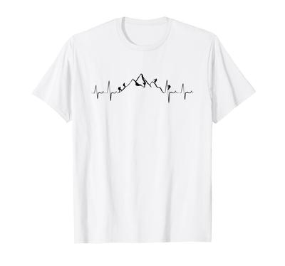 Ideas de regalos para senderistas Camiseta con latido de corazón
