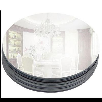Plateau de Fête Acrylique 20cm Centre de Table Célébration de Mariage Plateau Miroir Plateau Rond pour Bougies Surface Miroir Bricolage Pour Décoration de Fête