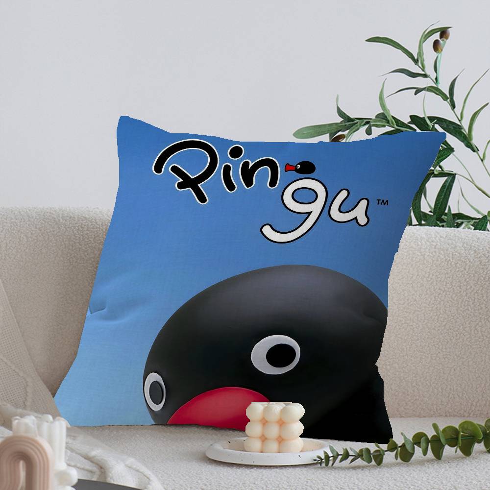 Cartoon Cute PPingu PPenguin Cm Cushion Cover Pillow Cover Decor Pillowcase Home Pillowcase for Couch Pillow