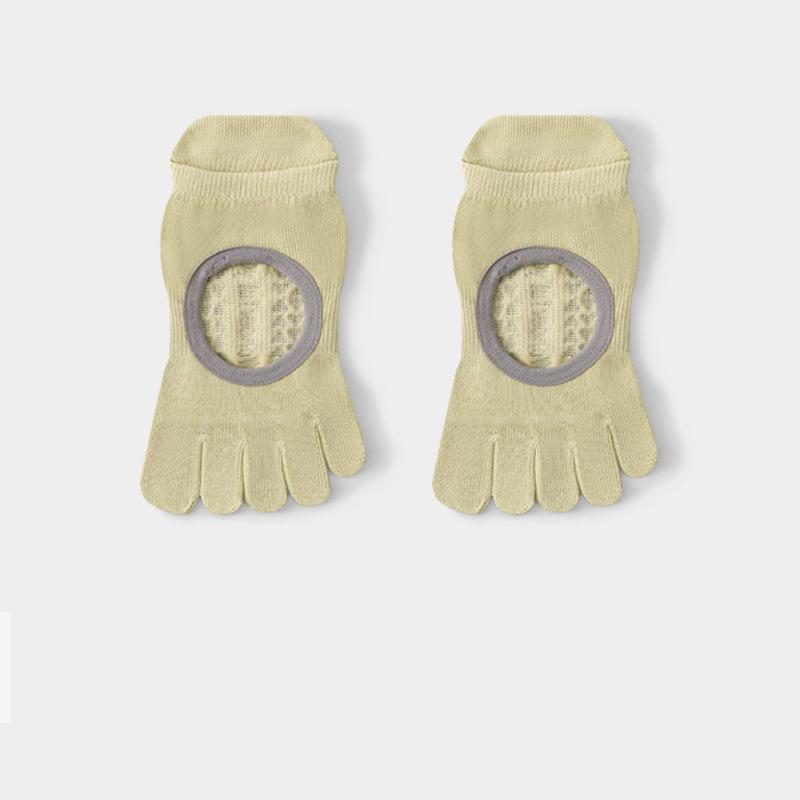 

Новые носки для пилатеса, носки для йоги, из чистого хлопка, нескользящие, с разделением пальцев, размер UK4-7 average size 34-41 yards