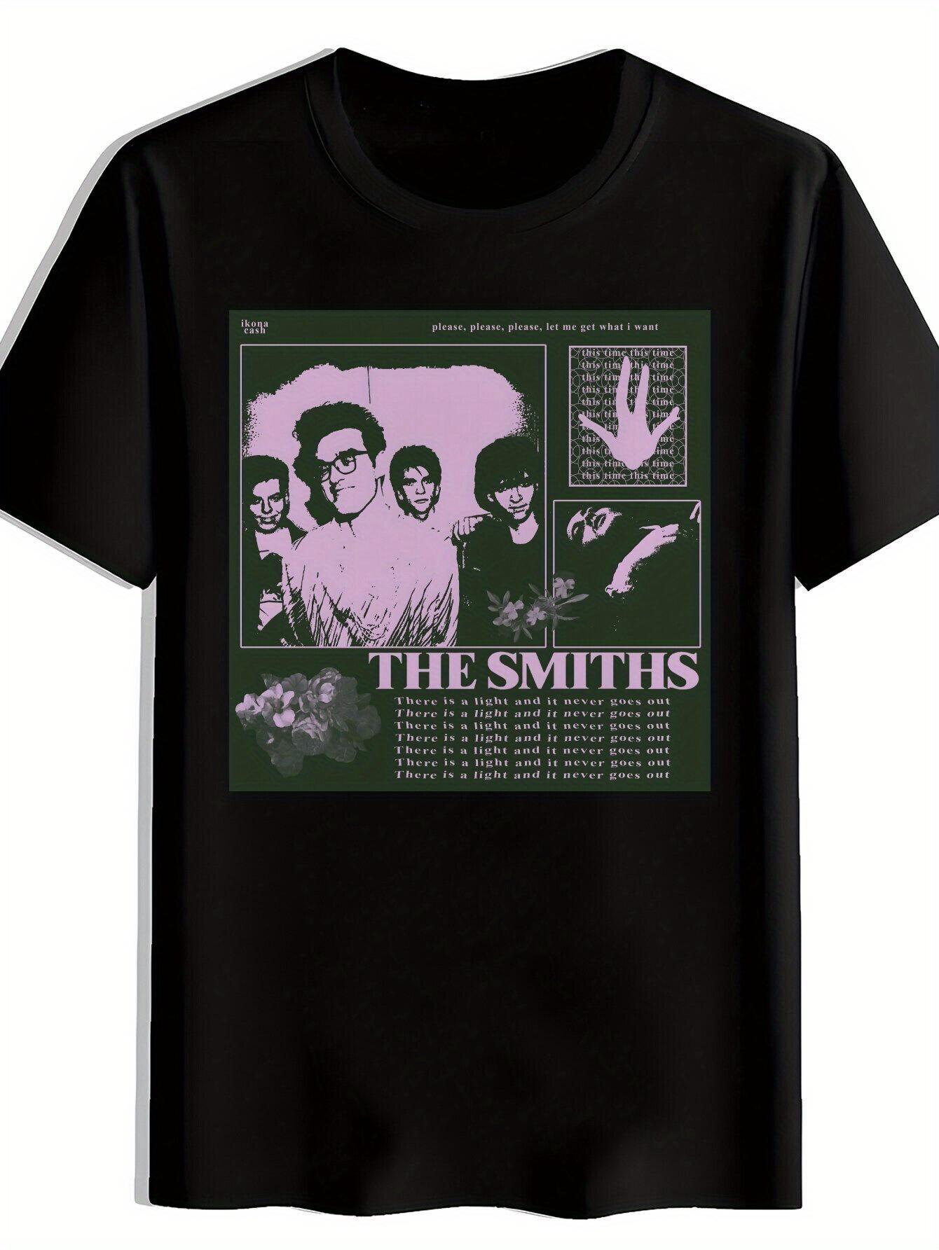 The Smiths Vintage Band Graphic Print Short-Sleeve T-shirt - Black XL