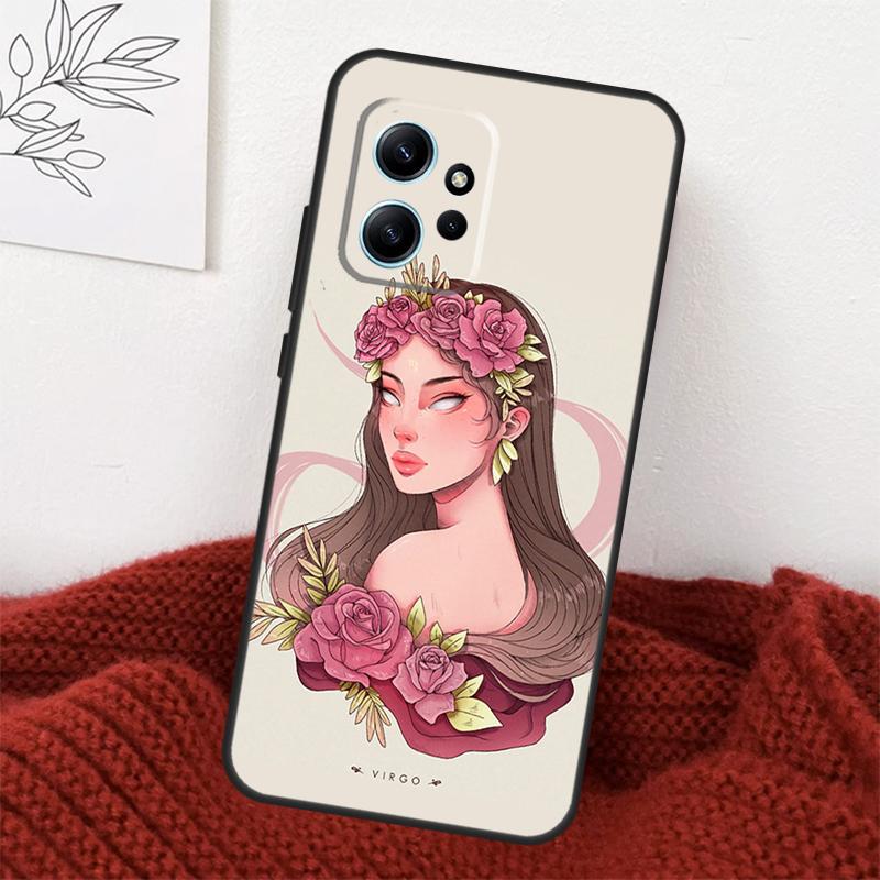 Horoscope Girl Scorpio Taurus Virgo Case For Xiaomi Redmi Note 13 10 11 12 14 15 Pro Plus Cover For Redmi 15 15C 14C 10C 12C 13C