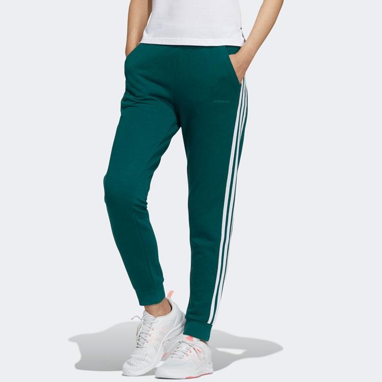 Adidas Neo Casual Side Stripe Sweatpants Women Pants Forest-Green GS2597