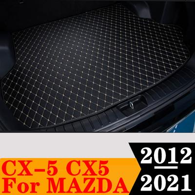 Car AUTO Trunk Mat ALL Weather Tail Boot Luggage Pad Carpet Flat Side Cargo Liner Cover Fit For Mazda CX-5 CX5