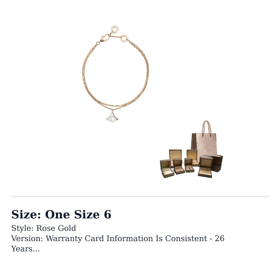 BVLGARI Bracelets Women's Rose Gold BR857196