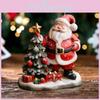 Halloween Resin Ornament Santa And Christmas Tree Decorative Figurine Party Centerpiece For Celebrations
