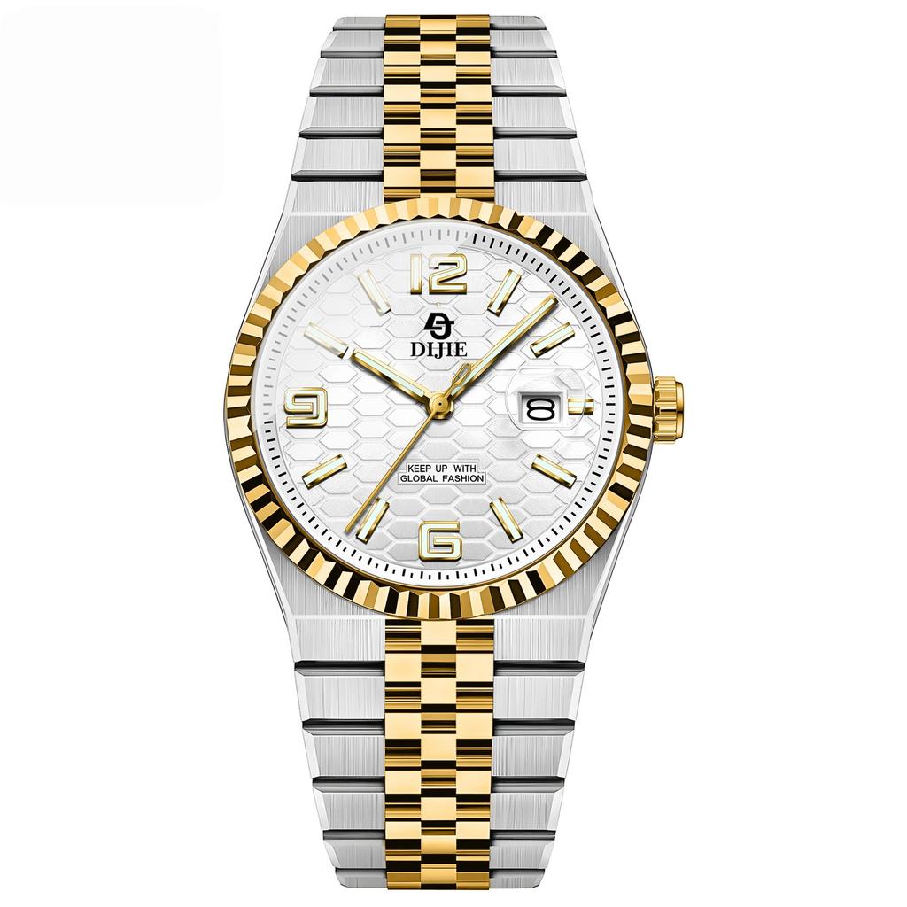 Frühling High-End Business Uhr Herren Vollautomatisch Stahlarmband Konzept Großes Zifferblatt Quarz Uhr