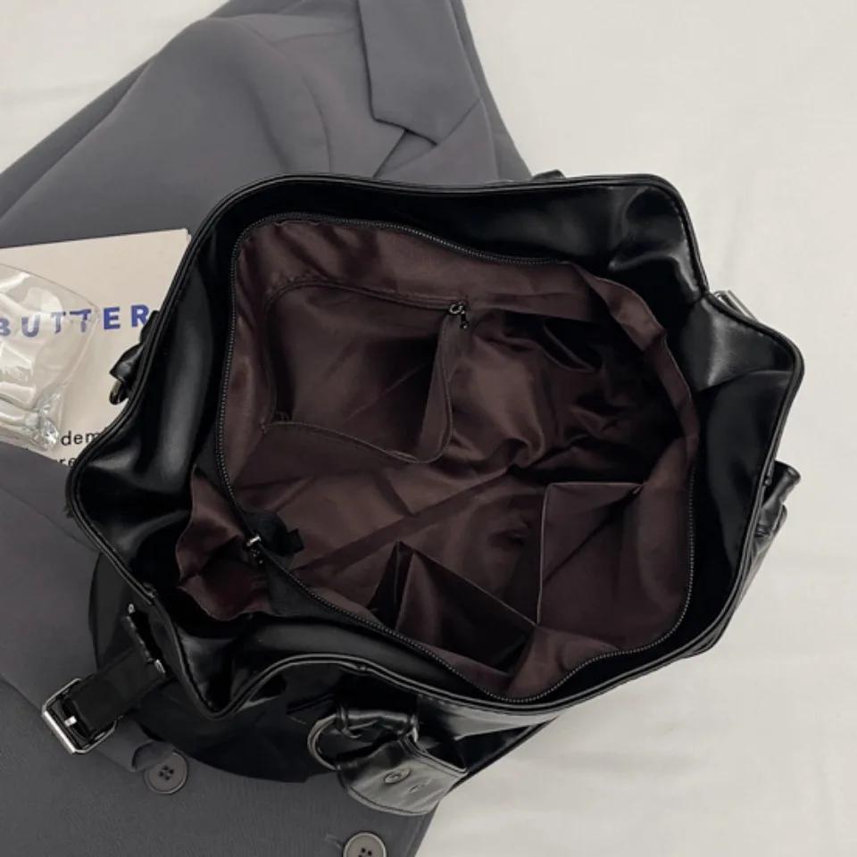 Retro Merk Ruime Schoudertas Vrouwelijke Luxe Effen Kleur Klassieke Crossbody Tas Grote Capaciteit Stijl Zacht PU Leer Tote Bag