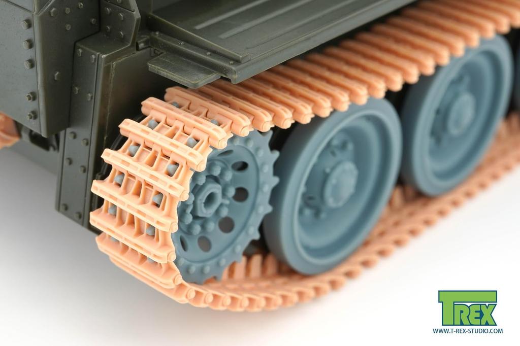 T-Rex Studio 1/35 Scale British Cromwell Cruiser Tank Improved Tracks with Sprockets (for Tamiya) Plastic Model Parts TR85063