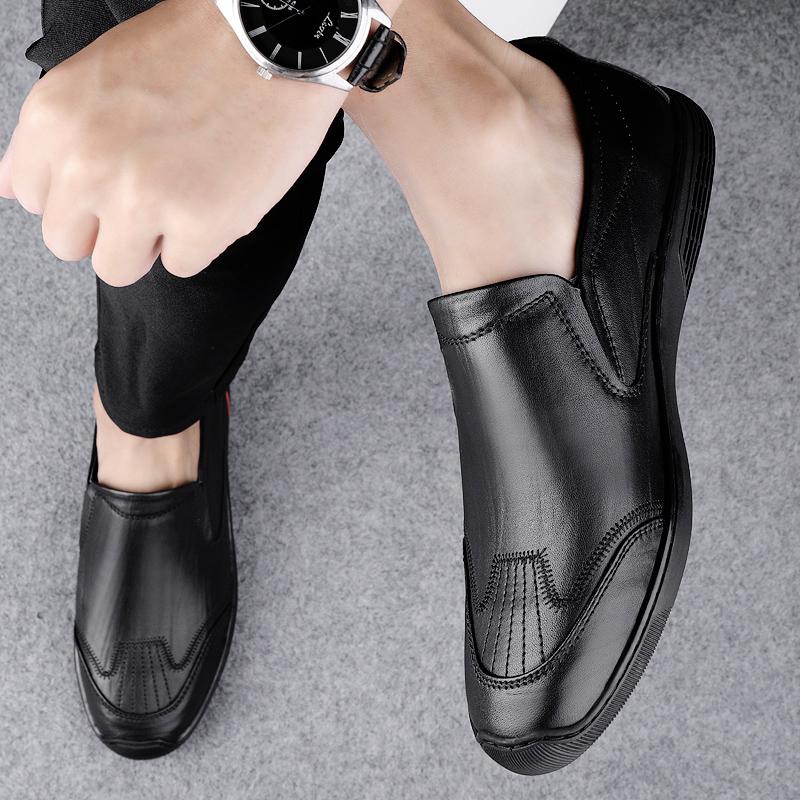 Big Size Genuine Leather Men Shoes Casual Luxury Brand Soft Mens Breathable Lace Up Moccasins Male Driving Shoes Zapatos Hombre