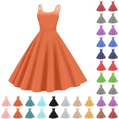 Modă pentru copii Casual Sexy Cu umerii goi Punk Retro Rochie