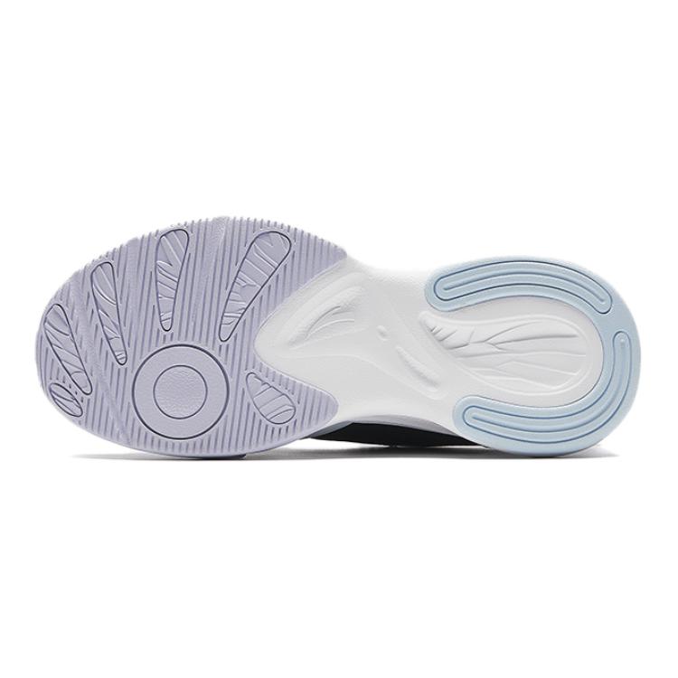 Anta Comfortable Versatile Non-Slip Breathable Low-Top Running Shoes Kids sneakers Black White Purple 322435501-5