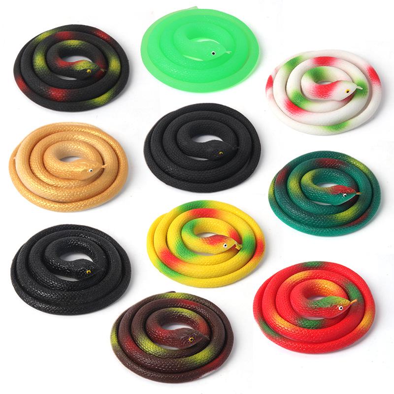 30/60/70cm Soft Rubber Prank Snake Model – Realistic Toy for Kids and Gags