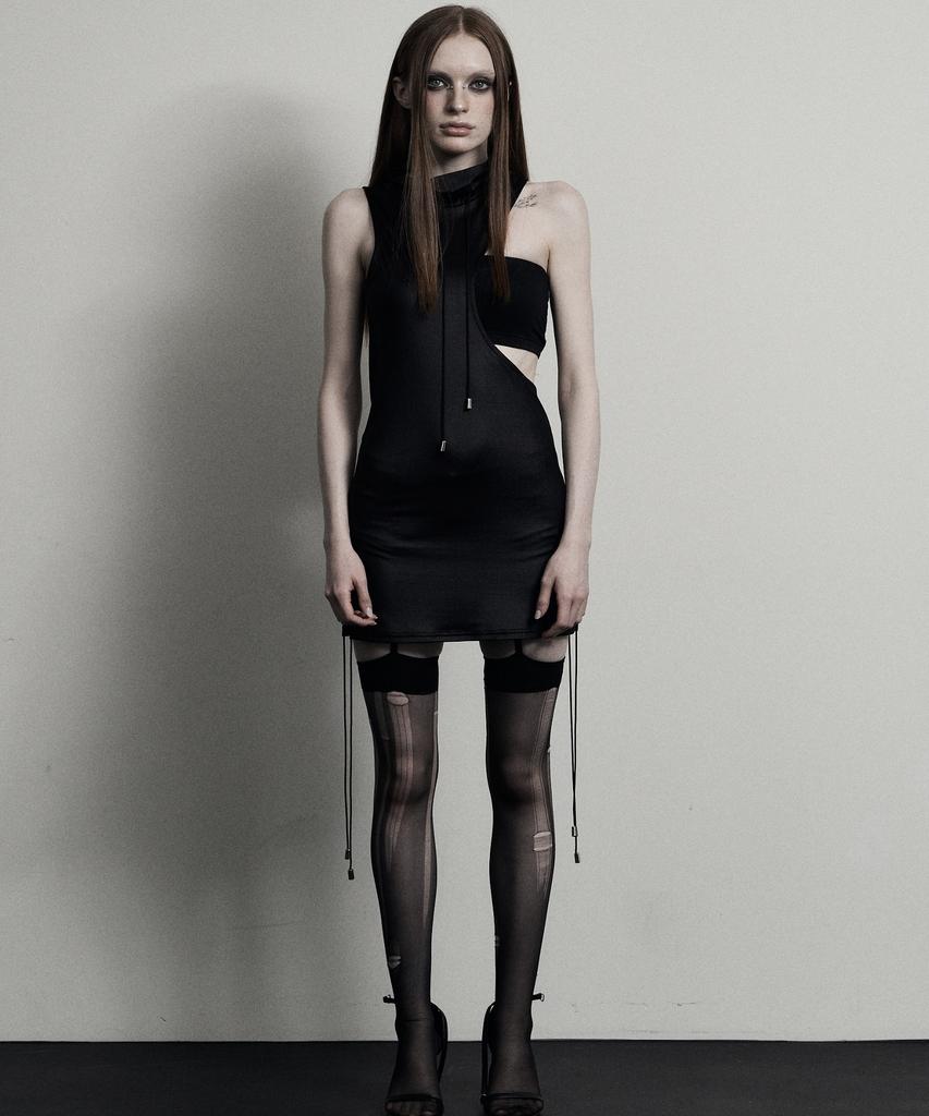 Piache Cut Out Dress_Black