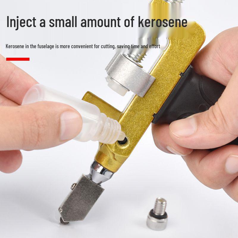 Diamond Glass and Tile Cutter Set: Ceramic Tile Scorer & Breaker for Thick Glass