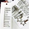 24Pieces Star Hair Clip Japanese 2000s Hairpin Side Barrette Anime Duckbill Clip Female Hair Shaping Decoration for Daily