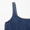 Embroidered Denim Skirt Style Sleeveless Tank Dress