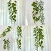 12m Monstera Leaf Vine Hanging Decoration For Living Room Background Wall