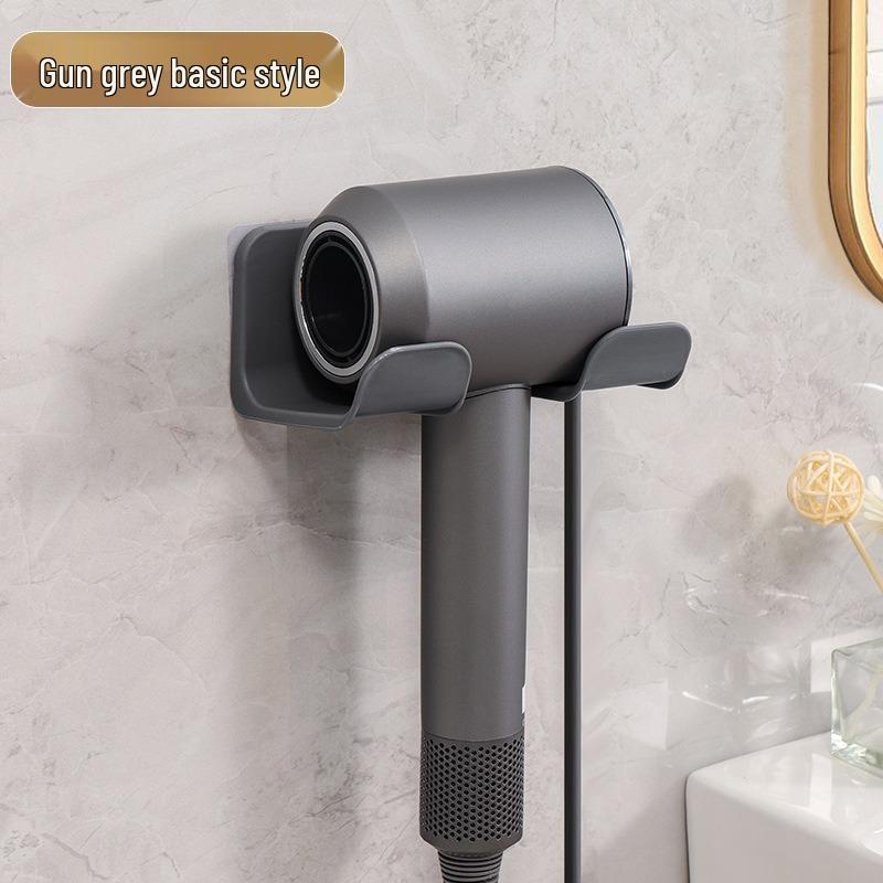 

Настінний тримач для фена без свердління та полиця для душу