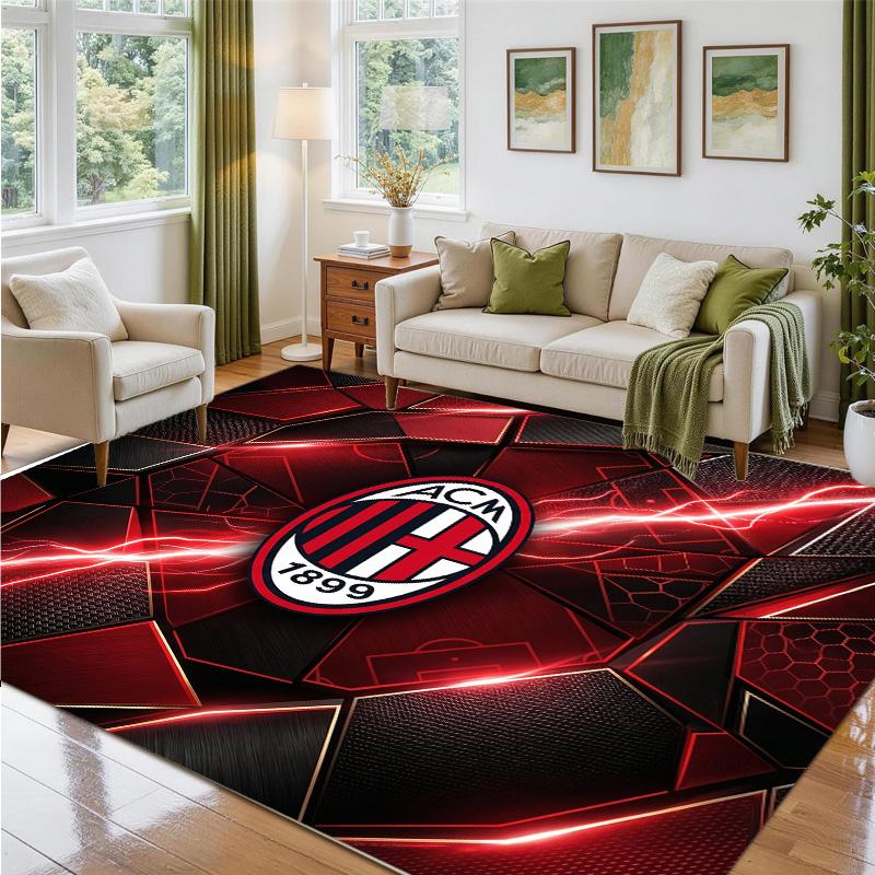 AC Milan Design Crystal Velvet Rug Soft Decorative Mat for Bedroom Entrance