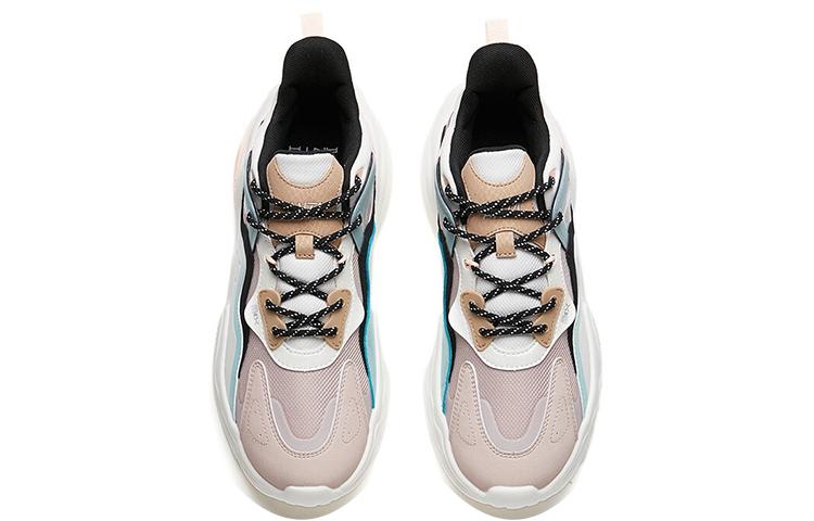 Anta Chunky Sneakers Women's Low-top Lotus Gray/Ivory White/Black