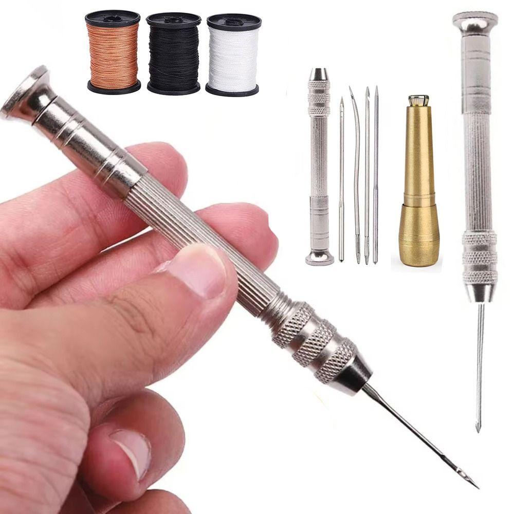 9 pcs/set DIY Craft Shoe Thread Repair Tool Straight Hook Hand Quilting Needles  Shoes  Punching