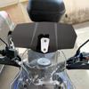 Motorrad-Windschutzscheibe mit Aluminiumhalterung, verstellbar, erhöhter kleiner Windabweiser, Spoiler-Abweiser, universell