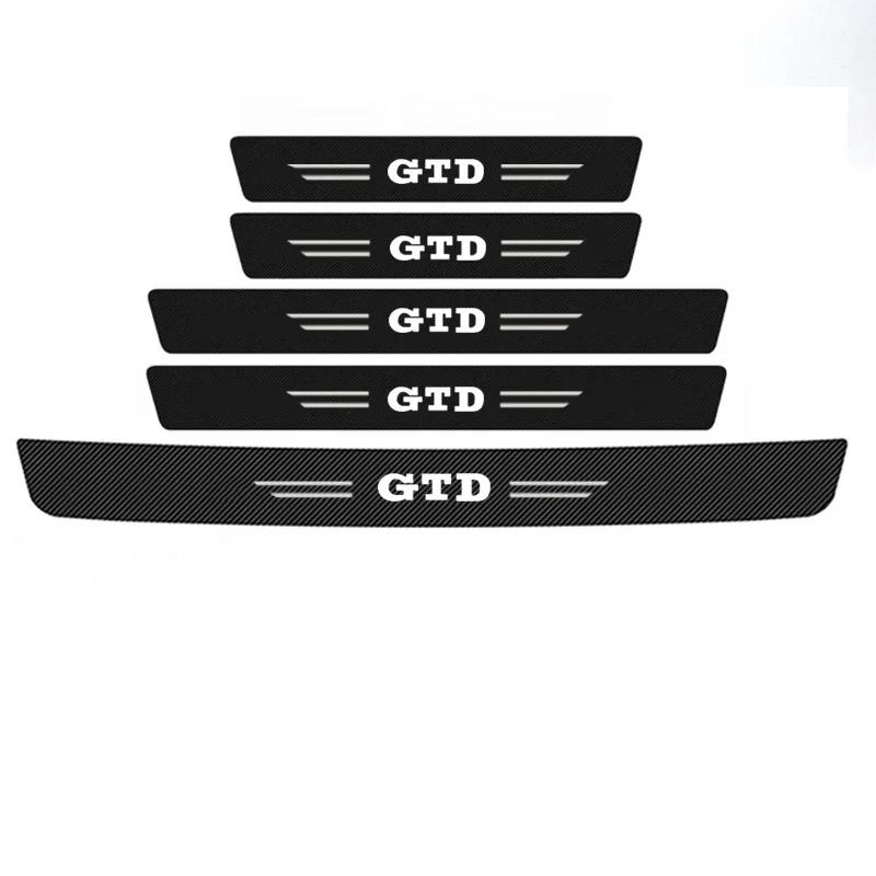 2026 Hot Sticker Car Threshold Door Sill Protective Sticker for Volkswagen VW GTD Tiguan Passat B7 B6 Golf 3 4 5 6 7 8 Trunk Bum