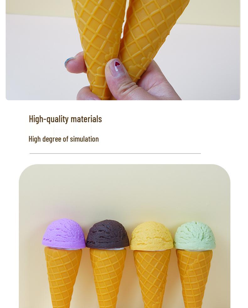 Realistic Ice Cream Cone Model for Shop Displays