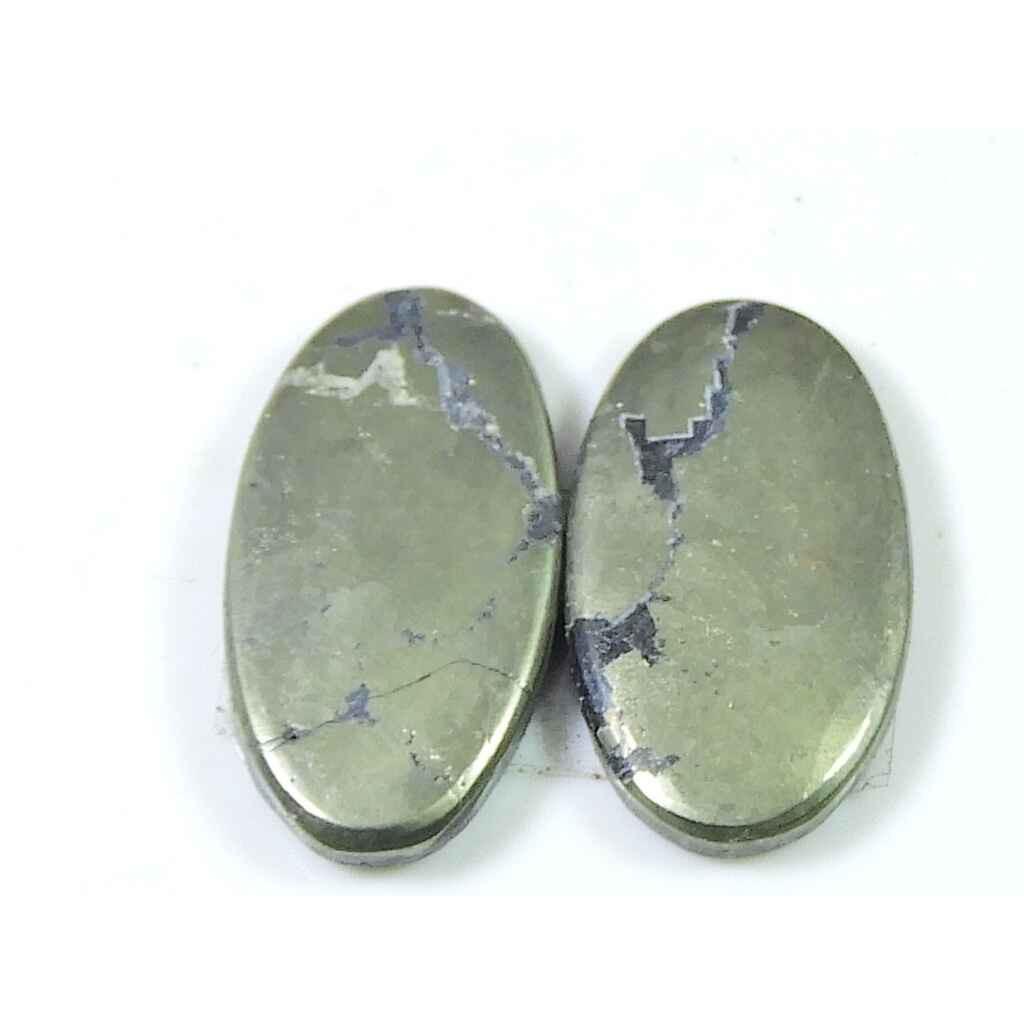 Cts. Naturalny Appach Złoty Pirit Para Owalny Kaboszon Luźny Kamień Szlachetny 12X24MM SK-2155