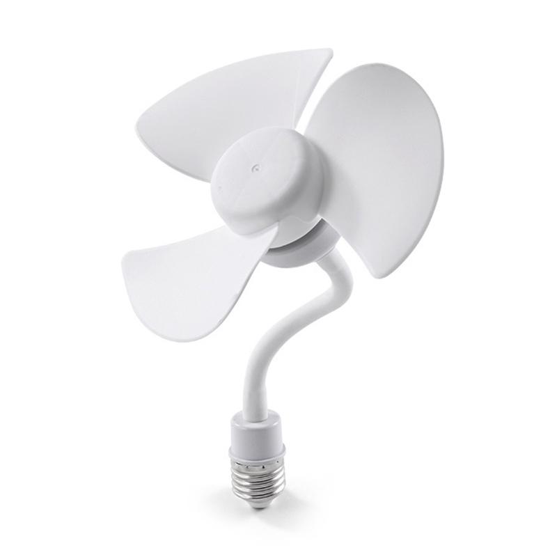 5W Small Cooling Fan E27 Screw Home Ceiling Fan Desktop Electric Fan For Kitchen Bedroom Dormitory Living Room Study Table Fans