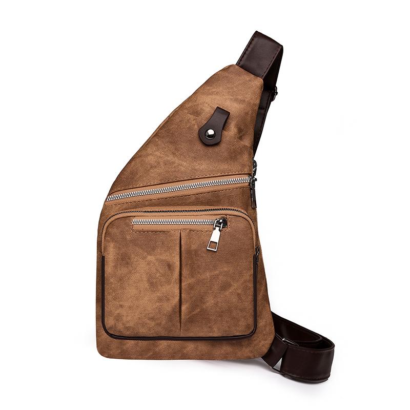 Shoulder Bag Women's Large Capacity Soft Leather Handbag Male Chest Bag