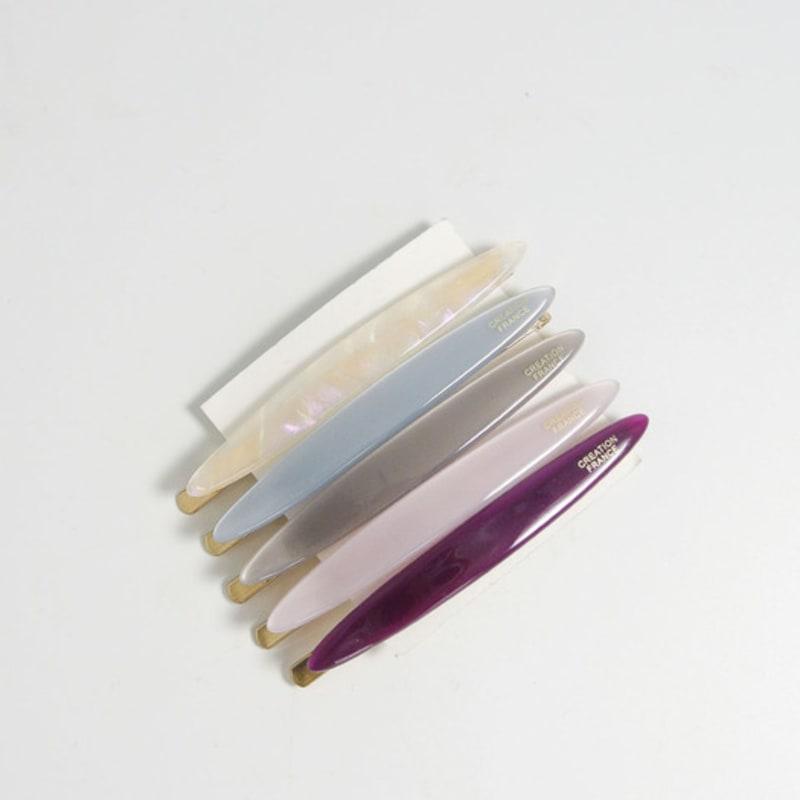 

objet213 Pale Mood Small Boat Hairclip 4. Lilac Purple