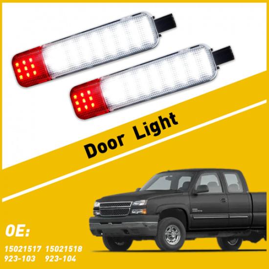 LED Door Courtesy Lights For 1995-2007 Chevy C/K Silverado Tahoe GMC Sierra EOA