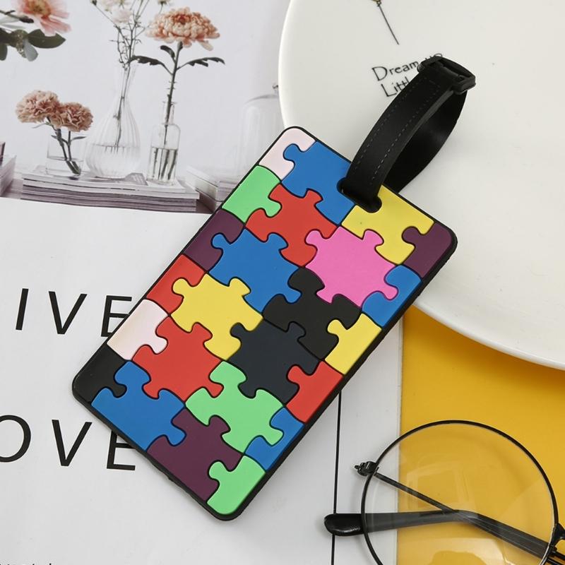 Suitcase Tags Luggage Tags Baggage Backpack Soft Tags with Loop Name ID Address Card Baggage Identifier Travel Accessory