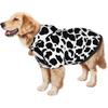 Cow Print Dog Costume,Stylish Dog Hoodie with Hat Pocket,Pet Clothes Sweatshirts for Cats Dogs Large